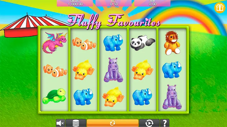 Выигрыш в слоте Fluffy Favorites