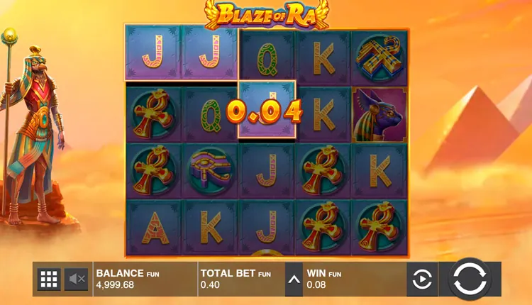 Выигрыш в слоте Blaze of Ra