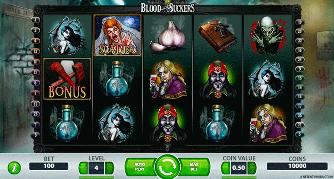 Вращение барабанов Blood Suckers
