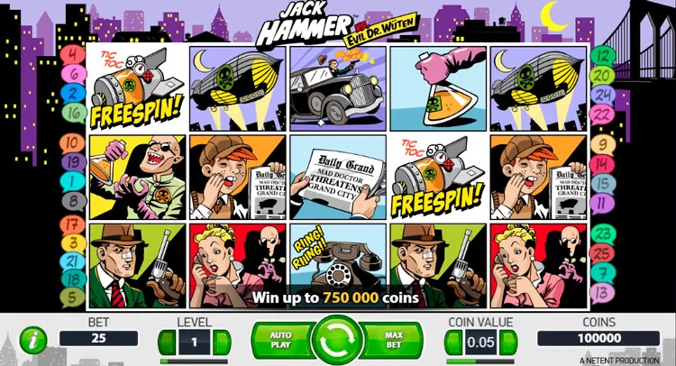 Заставка слота Jack Hammer