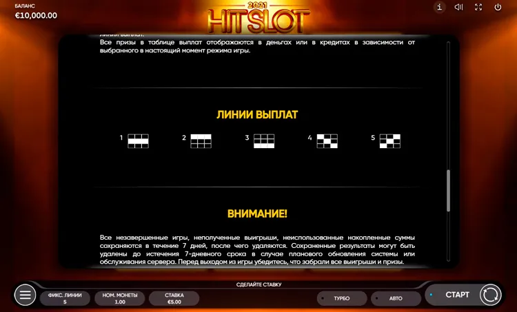 Линии ставок