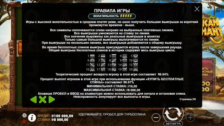 Линии ставок