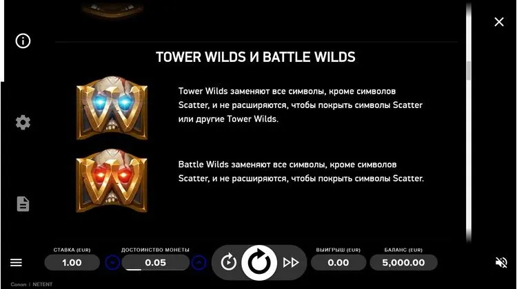 Игровые символы слота