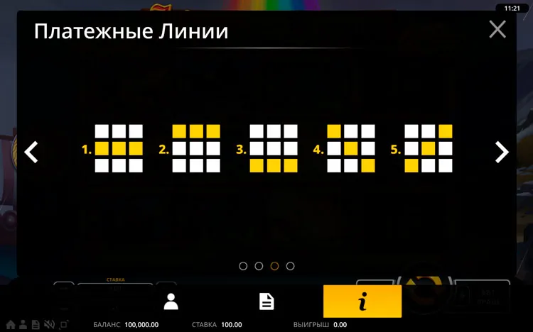 Линии выплат