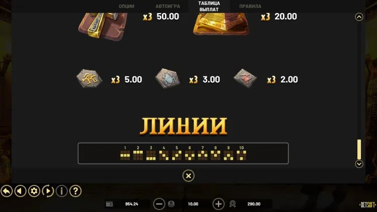 Линии ставок