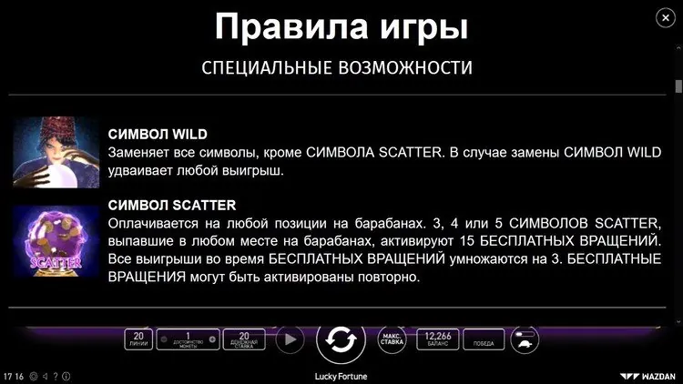 Игровые символы слота