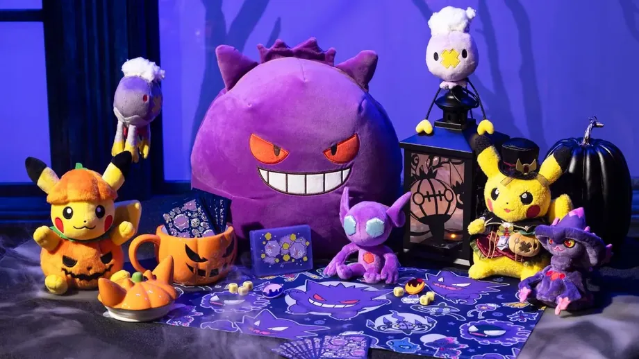 Хэллоуинская коллекция Pokémon Center 2026: Гэнгэр, Мимикью и тыквенный Пикачу