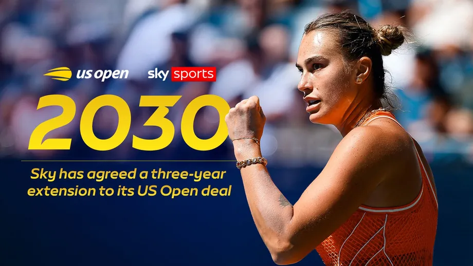 US Open останется на Скай Спортс до конца 2030 года